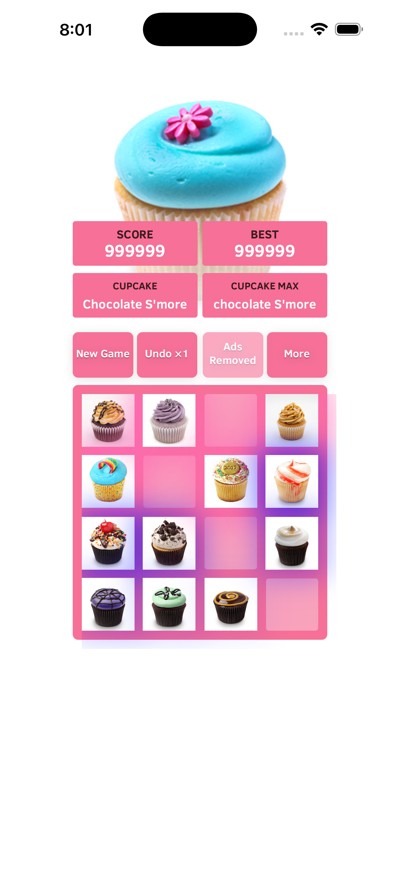 2048 Cupcake gameplay