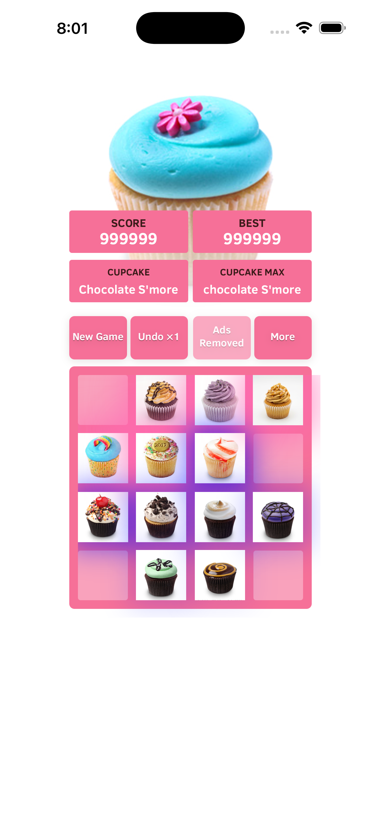 2048 Cupcake gameplay